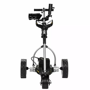 Nouvelle voiturette de golf <span class=keywords><strong>électrique</strong></span> argentée <span class=keywords><strong>2022</strong></span> Bat <span class=keywords><strong>Caddy</strong></span> X3R avec batterie au lithium 20Ah et télécommande 20Ah - Product Image 2