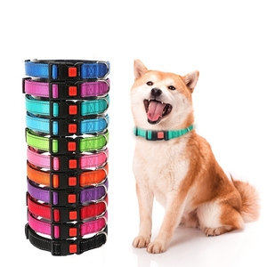 ONESTEP Fabricante al por mayor personalizado ajustable patrón sólido Nylon reflectante perro <span class=keywords><strong>Collar</strong></span> - Product Image 4
