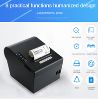 Printer Thermal 80mm Pos Auto Cutter dengan Port Ethernet, Wifi, dan Wireless untuk Struk, Tagihan, dan Nota