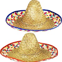 Chapeaux de paille tissés mexicains pour la protection solaire en plein air Pailles naturelles pour les soirées dansantes et les séances photo Chapeaux