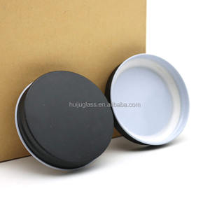 58-400 58mm Couvercle en métal noir Doublure en plastisol avec bord blanc - Product Image 6