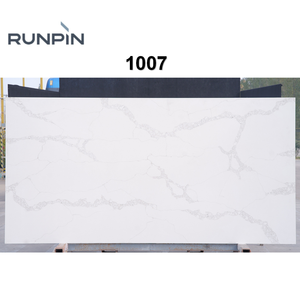Encimeras <span class=keywords><strong>de</strong></span> Cuarzo Blanco Carrara Resistentes al Calor Runpin, Losas <span class=keywords><strong>de</strong></span> <span class=keywords><strong>Piedra</strong></span> Sintética <span class=keywords><strong>para</strong></span> Diseño <span class=keywords><strong>de</strong></span> <span class=keywords><strong>Cocina</strong></span> Moderna - Product Image 1