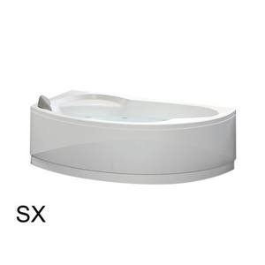 อ่างอาบน้ำทรงครึ่งวงกลมแบบอสมมาตร 165 x 85 ซม. ด้านขวา พร้อมโครง - Product Image 1
