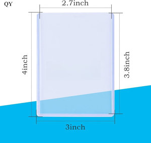 Protectoras Rígidas Delgadas para Tarjetas Porta Tarjetas de 3x4 Pulgadas sin Cierre, Estuche para Guardar Tarjetas de Crédito - Product Image 1