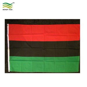 Promotion en gros d'usine : Drapeau national <span class=keywords><strong>pan</strong></span>-africain 3x5 en polyester, couleurs rouge, noir et vert - Product Image 2