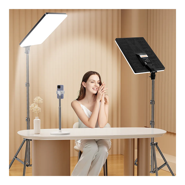 Beiyang 11 19 24 Inch Wireless LED Photography Board Light Plastic Adjustable Color Temperature 80W Remote Control Flash