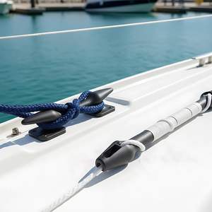 Amortiguadores de Goma Negros de Alta Calidad para Amarre de Embarcaciones, 17 y 19 1/3 Pulgadas de Longitud, Accesorios Marinos para Yates - Product Image 6