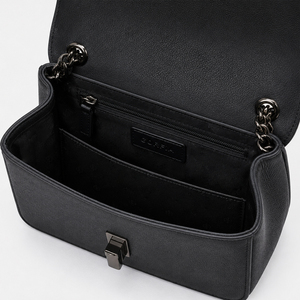 Bolso bandolera de gran capacidad con cadena, de cuero PU estampado, con logotipo personalizado, estilo vintage, conjunto de bolso mensajero de diseñador. - Product Image 6