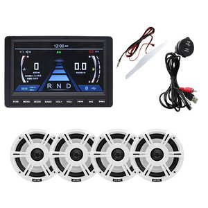 Waterproof 7" Touch Screen BT Player H-702 Subwoofer Output + 6.5 Inch Waterproof Marine Speaker H-065 +USB+ Antenna - Set - Product Image 4