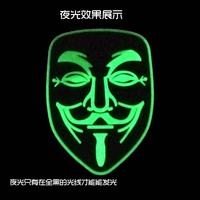 Masque de combat en forme de V prêt à être expédié, patch 3D personnalisé en caoutchouc PVC pour gilets tactiques, vestes, casques