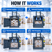 Doppelzylinder-Ballenpresse Hydraulischer Kompressor Automatische Verpackungsmaschine