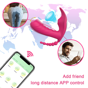Hete verkoop: draagbare en app-gestuurde clitoris- en <span class=keywords><strong>G</strong></span>-<span class=keywords><strong>spot</strong></span> dubbele stimulatie slip met verwarming voor vrouwen - Product Image 3