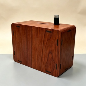 Tirelire en bois pour <span class=keywords><strong>Francs</strong></span> CFA, Dollars et Euros, avec fonction de comptage de pièces, pour l'épargne et les défis d'épargne, cadeaux originaux - Product Image 5