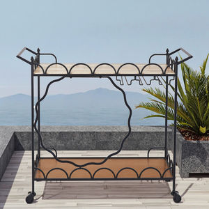 2025 Hot Selling Nieuwe Luxe Moderne Goud Opvouwbare Metalen Barkar <span class=keywords><strong>Trolley</strong></span> 4 Wielen Hotel Meubels Keuken Eetkamer Woonkamer - Product Image 3