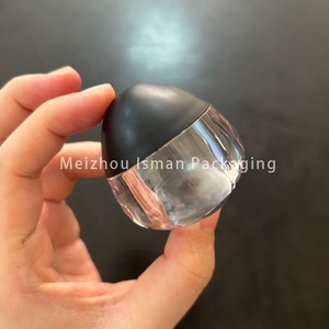 ISMAN Pot de baume à lèvres de luxe 8g en forme d'œuf, à parois épaisses, fond transparent, conteneur cosmétique pour gommage, vente en gros, marque privée, professionnel - Product Image 3