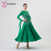 B-22269 personnalisé nouvelle robe de danse de salon standard international robes de danse de salon en soie perlée de haute qualité à vendre