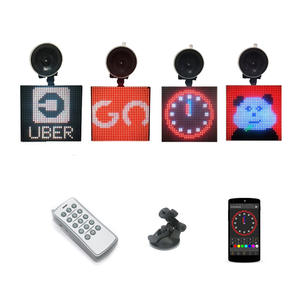 Écran d'expression de voiture à LED P4 pleine couleur pour la lunette arrière, éclairage d'expression de voiture d'usine, écran de voiture à LED, télécommande Bluetooth, modèle - Product Image 1