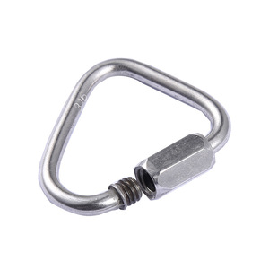 Mosquetón <span class=keywords><strong>de</strong></span> acero inoxidable, cierre <span class=keywords><strong>de</strong></span> enlace <span class=keywords><strong>de</strong></span> conexión rápida, tipo triángulo - Product Image 2