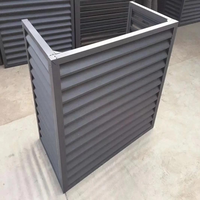 Panneau de ventilation décoratif en aluminium sur mesure pour façade d'hôtel, résistant aux intempéries, revêtement poudré, directement de l'usine