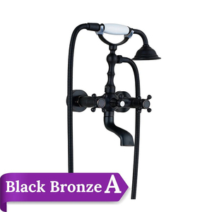Robinet de baignoire thermostatique en laiton brossé moderne et luxueux avec noyau de valve en céramique et ensemble de douche à jet doux - Product Image 4