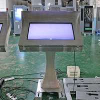 Kiosque publicitaire intelligent avec écran capacitif extérieur lumineux, affichage LCD avec luminosité de 2000 cd/m² et prise en charge CMS