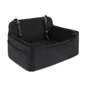 Asiento Elevador Multifuncional Negro para Perros, Cama de Viaje para Mascotas, Sofá para Perros Medianos/Grandes de hasta 22.7 kg, Desmontable y Lavable para 2 Perros Pequeños - Product Image 1