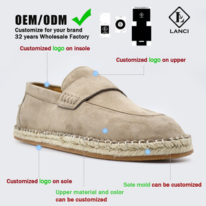 Fabricant de chaussures Lanci, fabricants de chaussures sur mesure, espadrilles à bout rond, espadrilles à enfiler, chaussures mocassins - Product Image 1