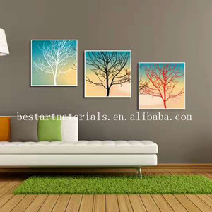 Avancée Paysage Toile Art Mural <span class=keywords><strong>Peinture</strong></span> Encadrée 3 Panneau Monté Toile Décoration Murale - Product Image 1