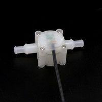 Débitmètre chimique pour eau acide ZQ-02 OD9MM, capteur de débit PVDF personnalisé avec joint FKM 0,3-8L/min pour équipement de mélange d'engrais