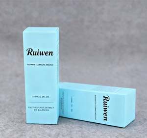 Boîte en carton blanc en gros pour cosmétiques, emballage de produits de soin de la peau, nettoyant, lotion - Product Image 4