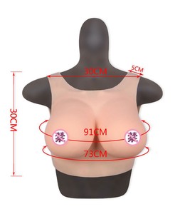 Prothèses mammaires artificielles de simulation pour cosplay, drag queen, homme à femme, réalistes, col rond, en silicone, faux seins, poitrine, bonnets B <span class=keywords><strong>C</strong></span> D E G - Product Image 6