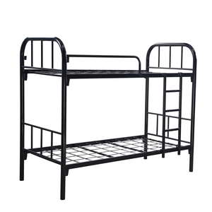 Cheap Wholesale <b>Double</b> Layer Adults Metal Heavy Bunk <b>Beds</b> Dormitory Adult Steel Bunk <b>Bed</b> - Product Image 1
