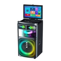 Enceinte de fête sur chariot CSN-K610 avec écran tactile rabattable, éclairage LED RGB, basses puissantes, enceinte de scène karaoké