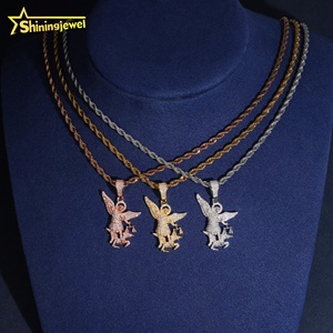 Novidades: Testador de Diamantes Pass <span class=keywords><strong>Diamond</strong></span>, Pingente de <span class=keywords><strong>Moissanite</strong></span> VVS Banhado a Ouro Hip Hop em Prata 925 com Efeito Gelo - Product Image 3