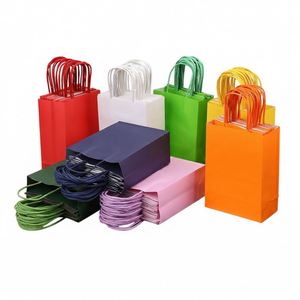Bolsas de Papel Kraft Marrón con Logotipo Personalizado, Venta al por Mayor, Biodegradables, Ecológicas, con Grabado, para Supermercados y Entrega de Alimentos - Product Image 1