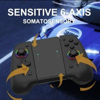 Volant de jeu OEM pour manettes Joy-Con avec moteur de vibration, bouton Turbo, sans fil BT, en matériau ABS - Compatible avec