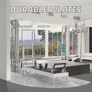 Reformer de Pilates de Aluminio con Torre Ajustable, Máquina de Entrenamiento Multifuncional para Gimnasio en Casa o Estudio de Yoga - Product Image 2