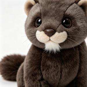 Peluche <span class=keywords><strong>Sable</strong></span> et Vison, Deux Modèles, Poupée en Peluche Animale Populaire du Zoo, Souvenir de Zoo Personnalisé, Vente en Gros - Product Image 3