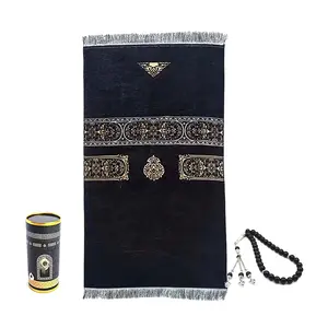 Tappetino da preghiera musulmano con pacchetto stampato tappetini da preghiera di grandi dimensioni borsa per tappeti da preghiera di alta qualità