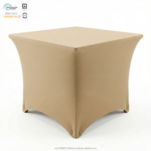 Housse de table extensible moderne et écologique en spandex de 8 pieds, imperméable, pour événements marketing de marque - Product Image 1