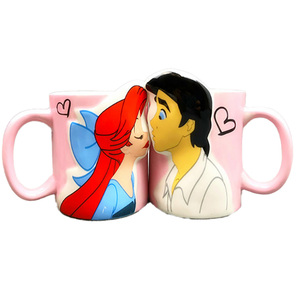 BENELUCK Tazze da Caffè Personalizzate in Porcellana e Ceramica Fatta a Mano da 15 oz Set di Tazze <span class=keywords><strong>per</strong></span> Coppie Regalo Promozionale <span class=keywords><strong>per</strong></span> <span class=keywords><strong>San</strong></span> <span class=keywords><strong>Valentino</strong></span> Tazze 3D Personalizzabili - Product Image 2