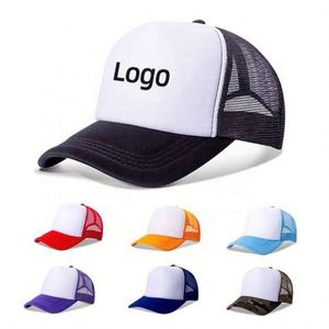 Gorra de béisbol de malla de espuma de algodón unisex al por mayor con logo personalizado, bordado liso, impresión, gorra de camionero, gorra de golf de malla personalizada - Product Image 2