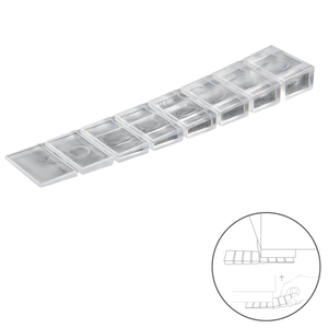 Gambe Regolabili/Trasformabili Trasparenti per Culla (Confezione Blister da 9 Pezzi) - Product Image 1