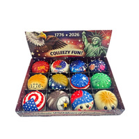 Caja Misteriosa Viral 250 Aniversario EE. UU. Pelota Antiestrés Squishy Bun Dumplings Día de la Independencia Temática Americana Juguete Sensorial