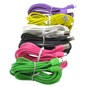 Câble <span class=keywords><strong>Micro</strong></span> <span class=keywords><strong>USB</strong></span> coloré 1M/2M3M Long 5Pin pour câble de chargeur de données <span class=keywords><strong>USB</strong></span> de téléphone portable Android - Product Image 1