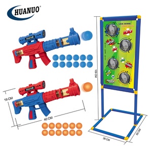 Kinder Soft Bullet 2 Air Power Schaum Ball Pistolen stehen schießen Ziel Schieß spiel Spielzeug - Product Image 4