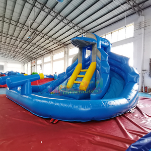 Tobogán acuático inflable para niños con piscina, brincolín acuático inflable para el patio trasero. - Product Image 2