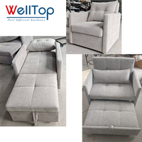 Offre Spéciale : Chaise-lit convertible simple escamotable pour salon et appartement d'hôtes – Quincaillerie de mobilier incluse