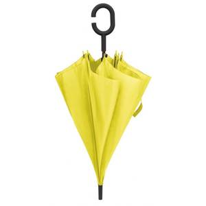 Sombrilla de Patio con Mango Amarillo, D=102 cm, para Exteriores, Protección Solar y Asientos al Aire Libre - Product Image 2