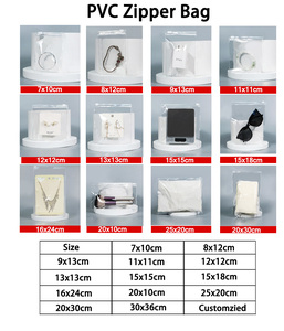 Bolsa de Plástico con Cierre Ziplock de PVC Esmerilado, Pequeña, con Logotipo Personalizado, para Empaque de Joyería, Anillos, Transparente, Blanca - Product Image 6